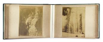 (FIJI, TASMANIA, OCEANIA--EARLY PHOTOGRAPHS.) Album containing 57 mounted albumens of Oceanic peoples and locations,